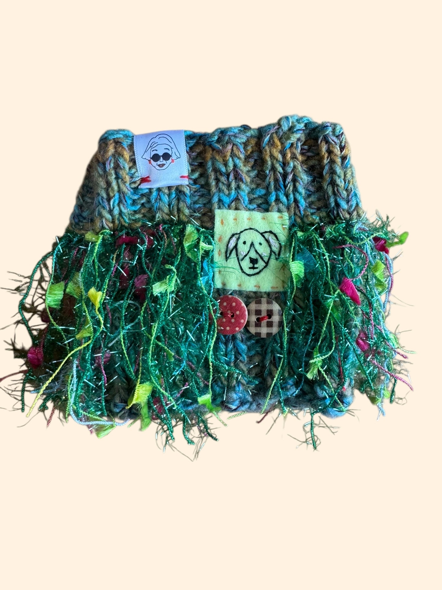 ドッグスヌード Tweed ＊Green パーチィ