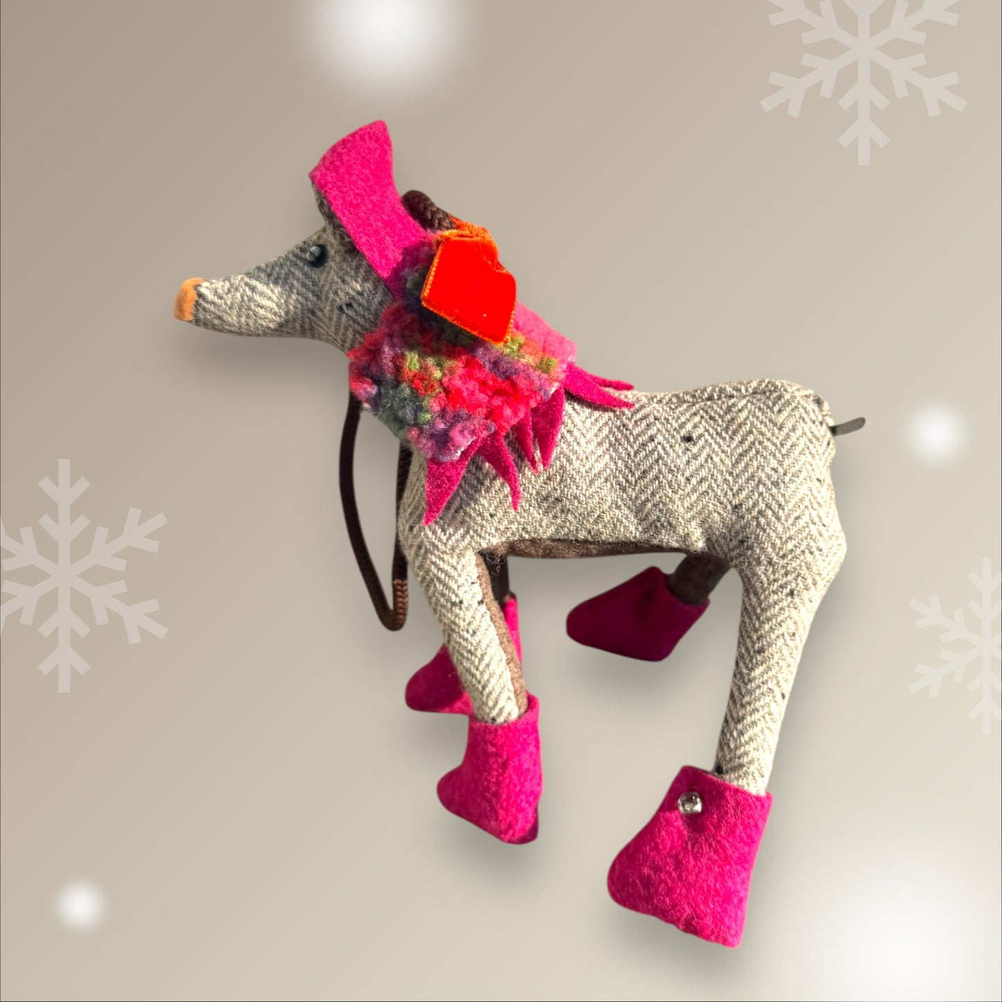 Vintage Teddy  Iggy - Miss Fusia