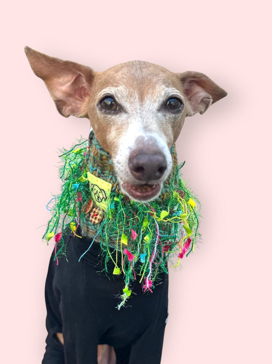 ドッグスヌード Tweed ＊Green パーチィ