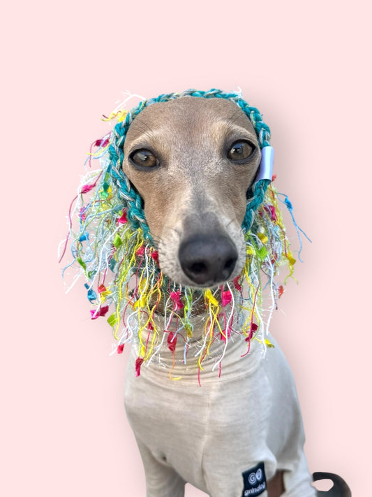 ドッグスヌード Turquoise＊Grayパーチィ